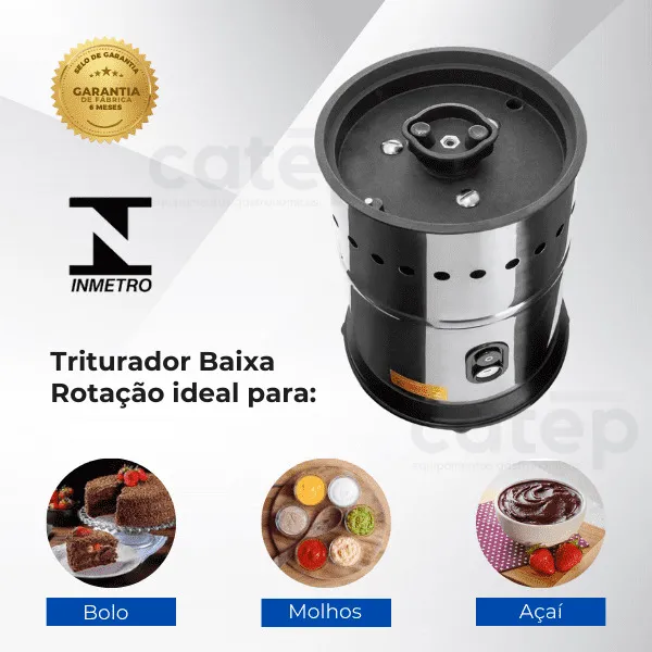 Triturador de Alimentos Industrial - Potência e Robustez para sua Cozinha Profissional